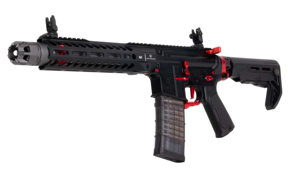EMG Strike Industries AR Strike Raider SBR GBB Airsoft M4 Rifle (CYMA CGS System) - 10 inch BK / RD
