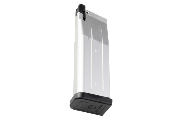 EMG Staccato CS 2011 Hi Capa GBB Airsoft Gas Magazine - Silver (CNC Aluminum, 24rds) (by Savia)