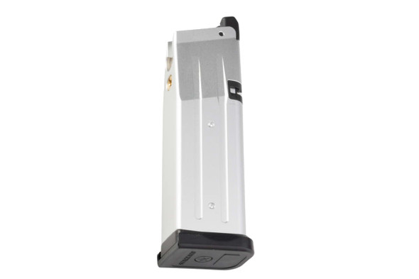 EMG Staccato CS 2011 Hi Capa GBB Airsoft Gas Magazine - Silver (CNC Aluminum, 24rds) (by Savia)