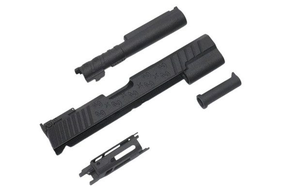 Hypertek Hi Capa 3D Printed SV Style Sight Tracker 5.1inch Slide Set - BK