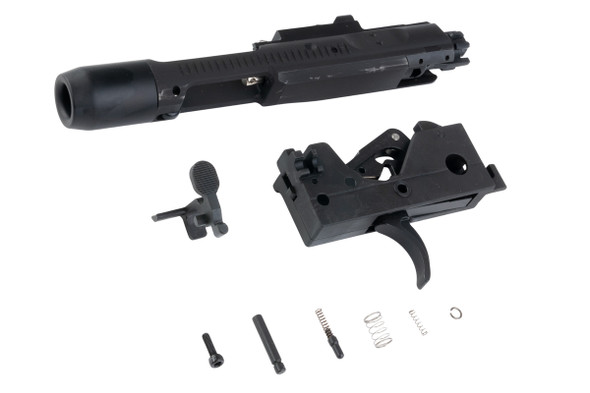 ARCHWICK Tokyo Marui MWS GBB Carbon Steel Trigger Box & Bolt Carrier Set - Black