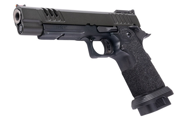 EMG 6mm Pro Shop Staccato XL GBB Airsoft Pistol w/ Hand-Made Stippling Grip - BK (by Army Armament)