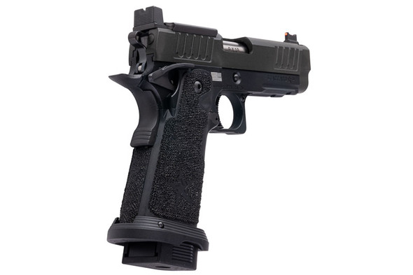 EMG 6mm Pro Shop Staccato P GBB Airsoft Pistol w/ Hand-Made Stippling Grip - BK (by Army Armament)