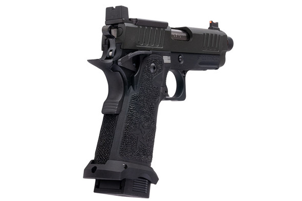 EMG 6mm Pro Shop Staccato C2 GBB Airsoft Pistol w/ Hand-Made Stippling Grip - BK (by Army Armament)