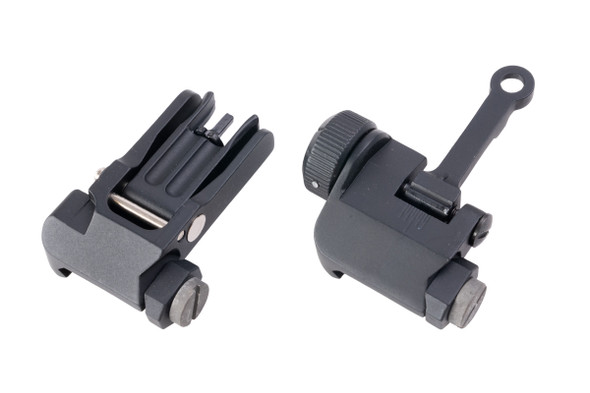 FCW KAC 300 Flip Up Front & Rear Sight - BK