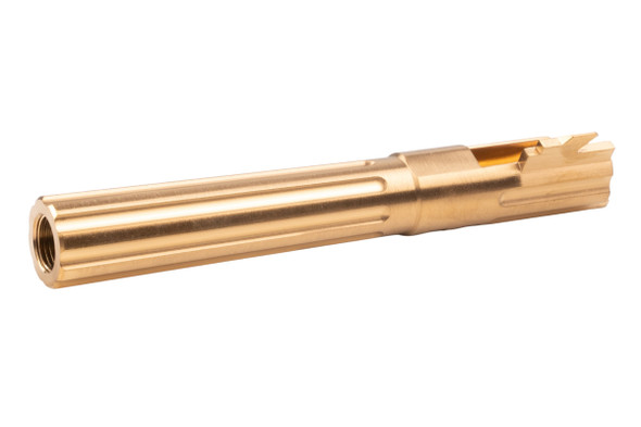 5KU Tokyo Marui Hi Capa 5.1 GBB Airsoft Outer Barrel (Stainless Steel, M11 CW) - Gold