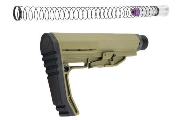 CYMA CGS MF Style Stock + 6 Point Buffer Tube Combo Set (Standard Version) - OD