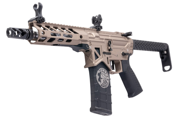 RWA Battle Arms Development OIP Style SBR Airsoft M4 AEG Rifle - Cerakote Fools Gold
