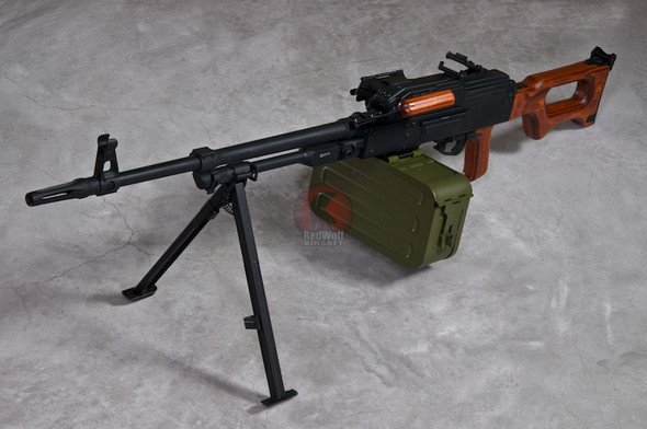 A&K PKM Airsoft LMG AEG (Real Wood Stock Version)