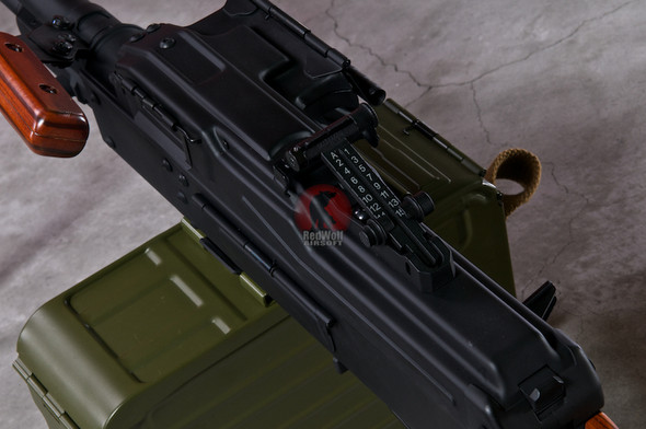 A&K PKM Airsoft LMG AEG (Real Wood Stock Version)