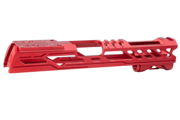 Dr. Black Tokyo Marui Hi Capa 5.1 GBB Optics Ready Slide Type Y (Aluminum, Red)