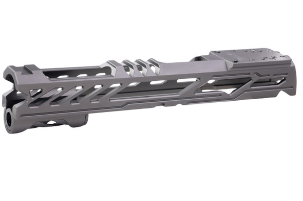 Dr. Black Tokyo Marui Hi Capa 5.1 GBB Optics Ready Slide Type Y (Aluminum, Grey)