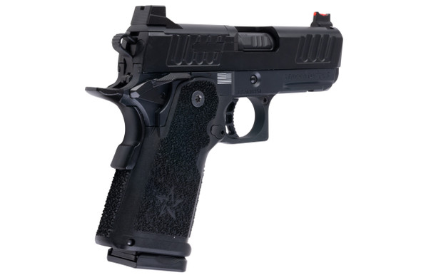 EMG Staccato Licensed CS Compact 2011 GBB Airsoft Pistol (Model: Master Grip / Standard / Green Gas) - Black