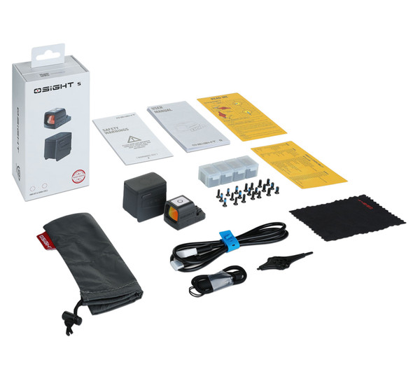 OLIGHT Osight S Multi Reticle Reflex Sight w/ Magnetic Charging Cover (2 MOA Dot & 32 MOA Circle)