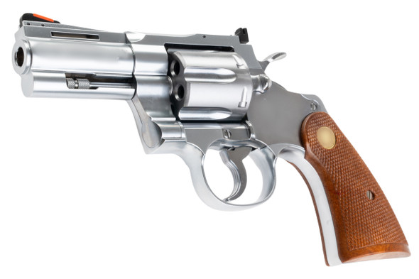 Tanaka Colt Python .357 Magnum 'R-Model' Gas Revolver (3 inch) - Stainless Finish