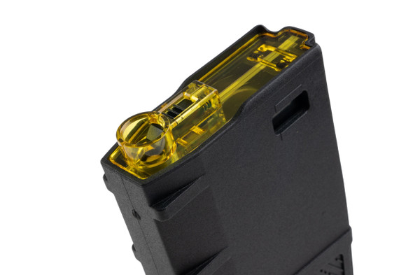 Amarok Sports Polymer Mid Cap Magazine for AEG (250rds, Black/Yellow)