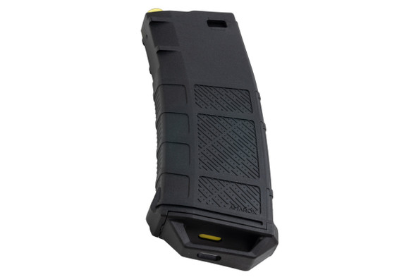 Amarok Sports Polymer Mid Cap Magazine for AEG (250rds, Black/Yellow)