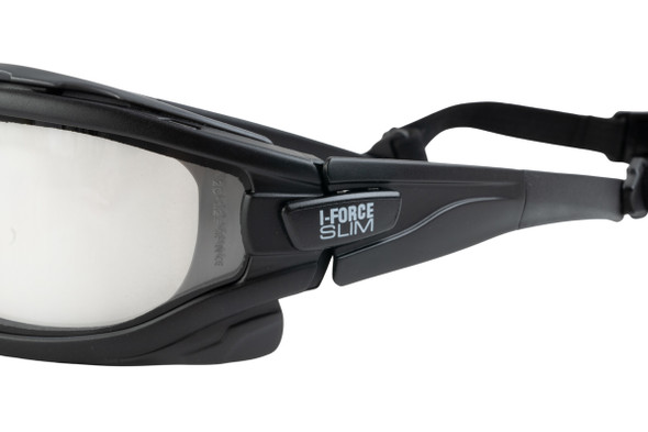 Pyramex I-Force Slim Safety Goggle (Black color w/ Clear Lens)