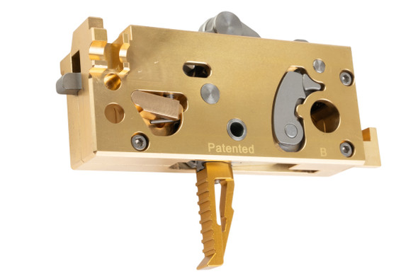 EMG Strike Industries Adjustable Trigger Box for Tokyo Marui MWS GBBR - CNC Aluminum, Gold (by G&P)