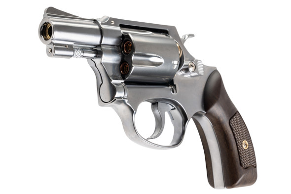 Marushin S&W M60 Gas Revolver (Black Grip, 2 inch) - Silver