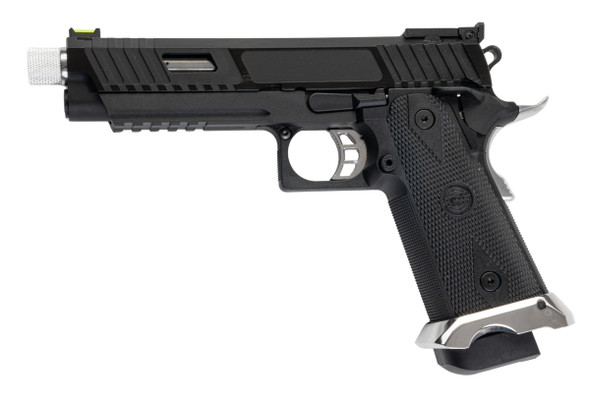 SRC KIKIMORA Hi Capa 5.1 Airsoft GBB Pistol - Silver Barrel, Magwell, Trigger and Thumb Safety
