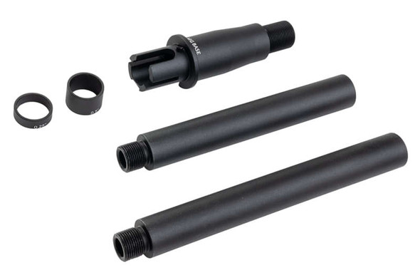 Dytac Modular Tokyo Marui M4 AEG Rifle Modular Outer Barrel Kits (Medium Length 8 / 9 inch) - BK