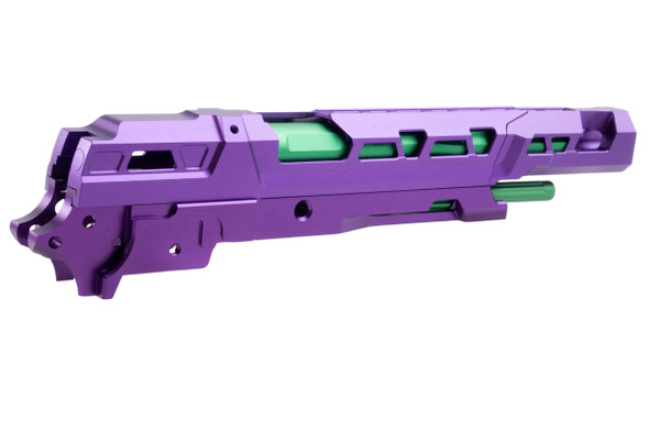 5KU Tokyo Marui Hi Capa CNC Aluminum EX 01 Frame Kit - Purple w/ Green Barrel