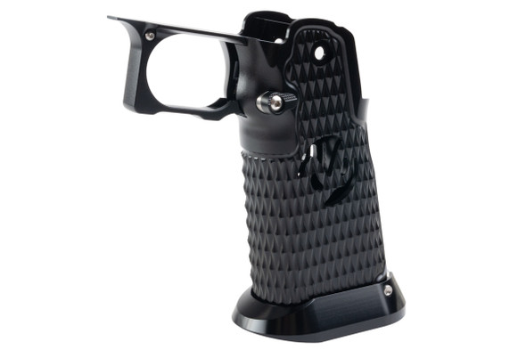 5KU Tokyo Marui Hi Capa GBB CNC Aluminum Grip (Type 9 Infinity Style) - Black