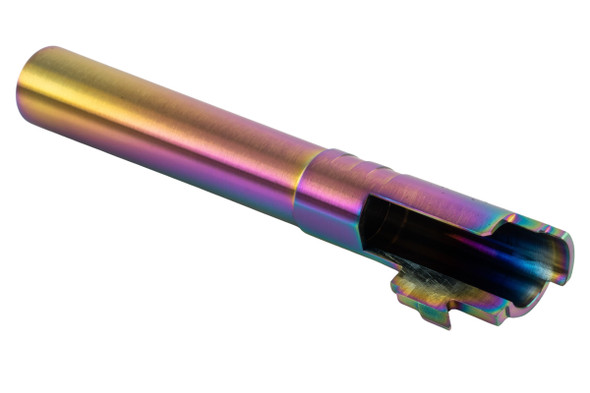 COWCOW Technology OB1 SS Threaded Outer Barrel-Tokyo Marui Hi-Capa 5.1 GBB(.40 marking)-Rainbow