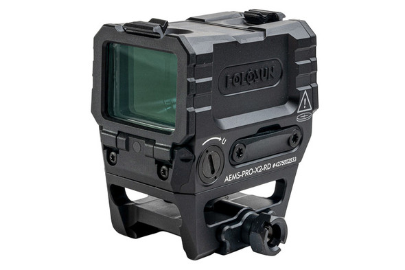 Holosun AEMS PRO X2 Red Multi Reticle Micro Reflex Sight (2 MOA Dot) - BK
