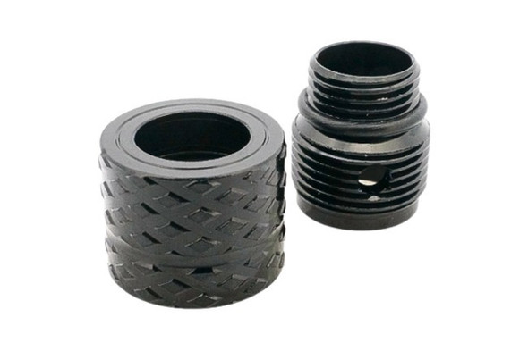 Dr. Black Thread Adapter Type B (Black, Aluminum) - 11mm CW to 14mm CCW