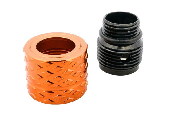Dr. Black Thread Adapter Type B (Orange, Aluminum) - 11mm CW to 14mm CCW