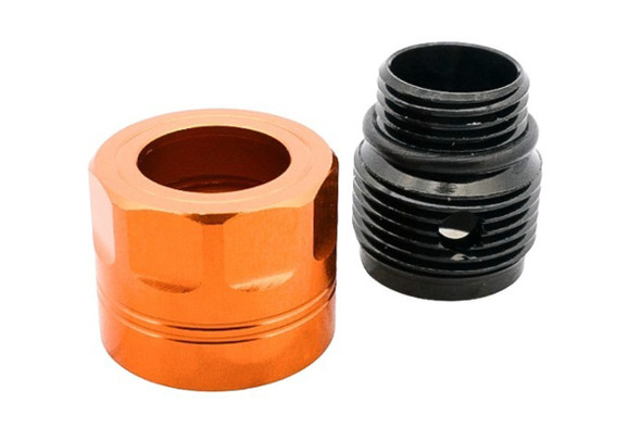 Dr. Black Thread Adapter Type A (Orange, Aluminum) - 11mm CW to 14mm CCW