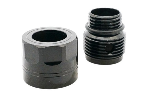 Dr. Black Thread Adapter Type A (Black, Aluminum) - 11mm CW to 14mm CCW