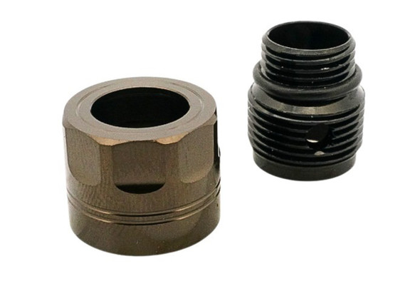 Dr. Black Thread Adapter Type A (Tan, Aluminum) - 11mm CW to 14mm CCW