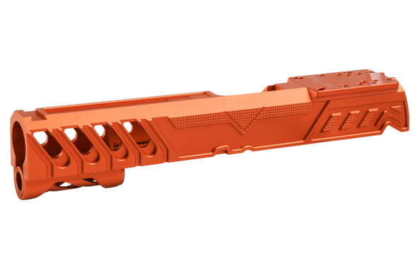 Dr. Black Tokyo Marui Hi Capa 5.1 GBB Aluminum MOS Slide (Type 'W', Orange)
