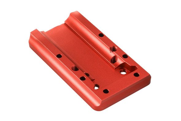 Dr. Black Aluminum Slide Type W / Y Red Dot Adapter Plate (Red)