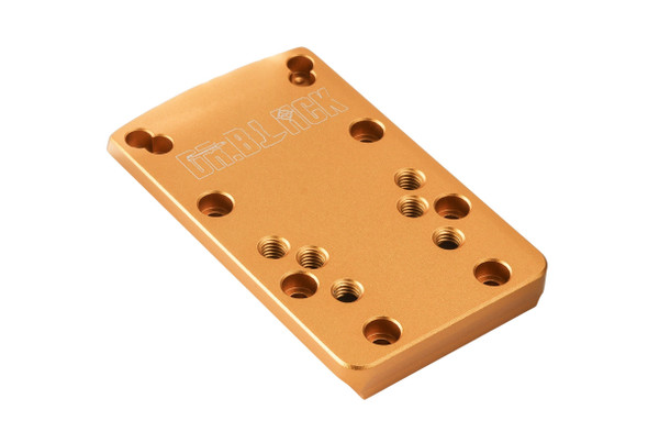 Dr. Black Aluminum Slide Type W / Y Red Dot Adapter Plate (Gold)
