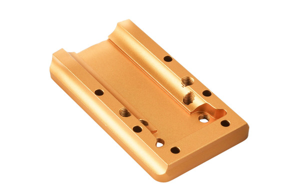 Dr. Black Aluminum Slide Type W / Y Red Dot Adapter Plate (Gold)