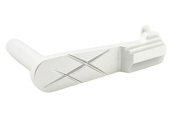 Dr. Black Tokyo Marui Hi Capa GBB Aluminum Slide Stop (Type C, Silver)