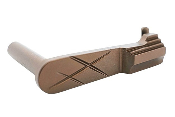 Dr. Black Tokyo Marui Hi Capa GBB Aluminum Slide Stop (Type C, Tan)