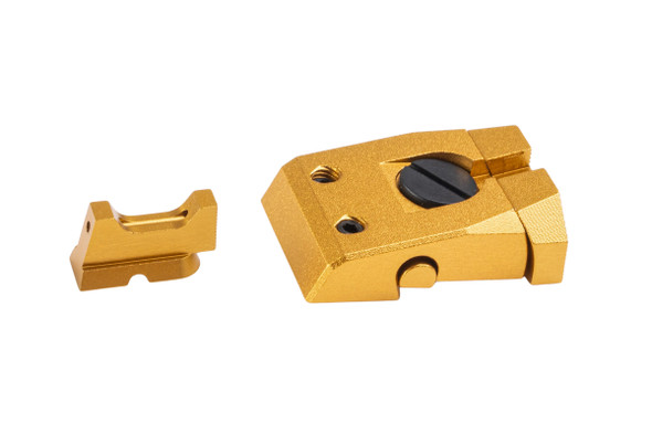 5KU KJ CZ Shadow 2 GBB Fiber Sight Set (CNC Aluminum) - Gold