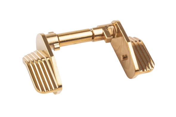 5KU KJ CZ Shadow 2 GBB Stainless Thumb Safety (Ambi Extra Wide) - Gold