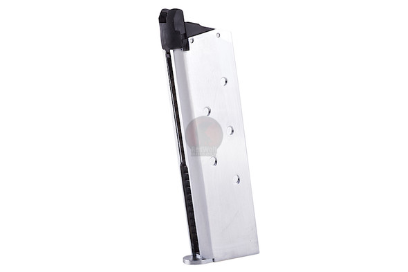 Tokyo Marui 1911 Government GBB Airsoft Green Gas Magazine (26 rounds) - Chrome Stainless