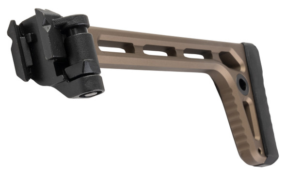 Airsoft Artisan MCX Style Mini Folding Stock for M1913 20mm Rail - DE