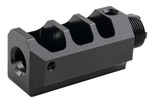 Revanchist Airsoft Tokyo Marui Hi Capa GBB Aluminum Open Slide Compensator - BK