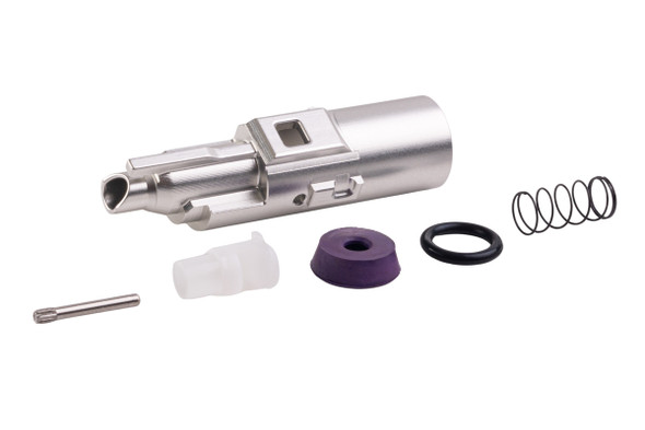 COWCOW Technology Tokyo Marui Hi-Capa GBB Series Power Up Aluminum Nozzle Set  - Silver