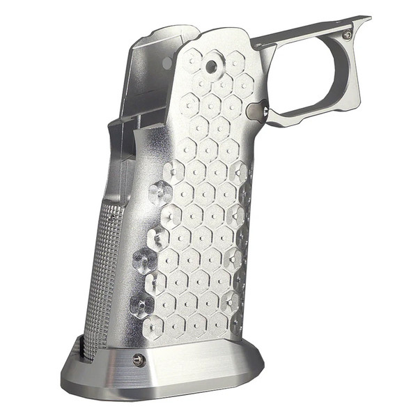 5KU Tokyo Marui Hi Capa GBB CNC Aluminum Grip (Type 12) - Silver