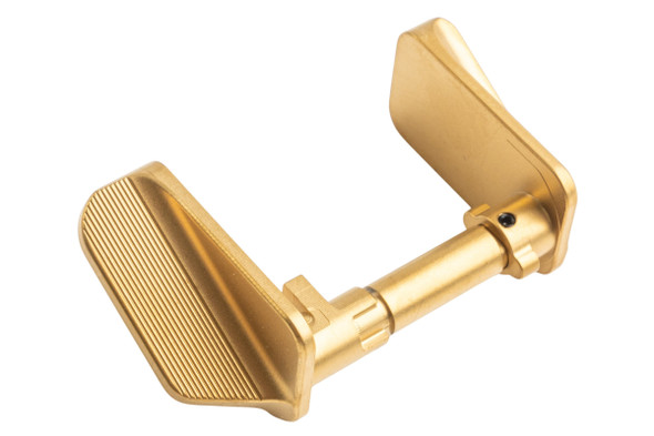 5KU KJ Shadow 2 / TS2 Airsoft Stainless Thumb Safety (Type F) - Gold