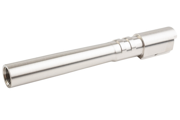 5KU KJ Shadow 2 (Orange) Airsoft Stainless Outer Barrel, Bushing, Plug - Silver